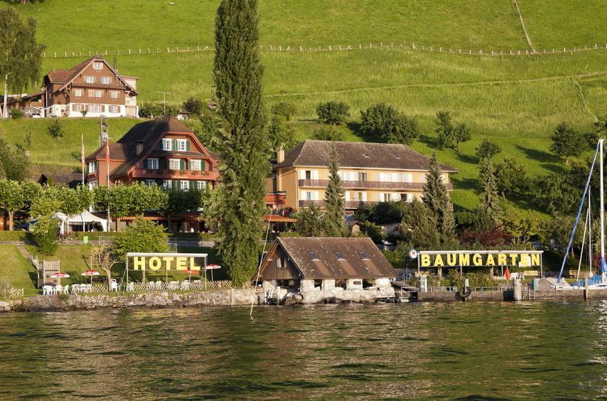 Gastehaus Baumgarten Hotel Kehrsiten Buitenkant foto